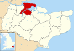 Medway UK locator map